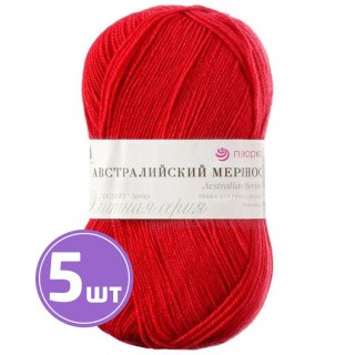 Пряжа Пехорка Австралийский меринос (58), коралл, 5 шт. по 100 г Пряжа Пехорка Австралийский меринос (58), коралл, 5 шт. по 100 г