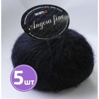 Пряжа SEAM Angora fine (193910), темно-сливовый, 5 шт. по 50 г Пряжа SEAM Angora fine (193910), темно-сливовый, 5 шт. по 50 г
