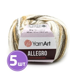 Пряжа YarnArt Allegro (741), мультиколор, 5 шт. по 50 г