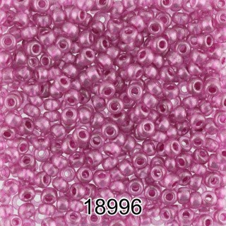 Бисер Чехия круглый 6 10/0, 2,3 мм, 500 г, цвет: 18996 розовый