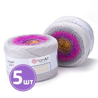 Пряжа YarnArt Flowers Alpaca (415), мультиколор, 5 шт. по 250 г Пряжа YarnArt Flowers Alpaca (415), мультиколор, 5 шт. по 250 г