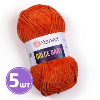 Пряжа YarnArt Dolce Baby (778), рыжий, 5 шт. по 50 г