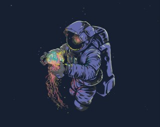 Картина по номерам «Космическая находка» Картина по номерам «Космическая находка»