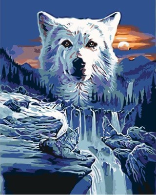Картина по номерам «Северные волки»
