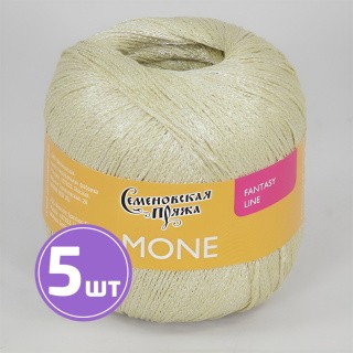 Пряжа Семеновская Mone (36996), олива+В_х1, 5 шт. по 100 г Пряжа Семеновская Mone (36996), олива+В_х1, 5 шт. по 100 г