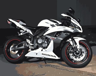 Картина по номерам «Honda Cbr 600Rr»