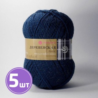 Пряжа Пехорка Деревенская (255), джинса, 5 шт. по 100 г Пряжа Пехорка Деревенская (255), джинса, 5 шт. по 100 г