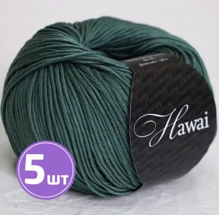 Пряжа SEAM HAWAI (501), темно-зеленый, 5 шт. по 50 г