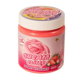 Лизун Cream-Slime с ароматом клубники, 450 г Лизун Cream-Slime с ароматом клубники, 450 г