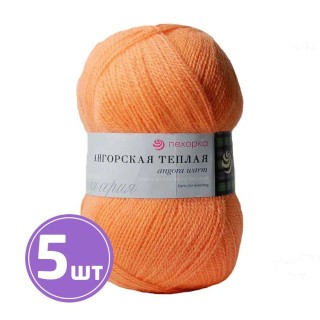 Пряжа Пехорка Ангорская теплая (396), настурция, 5 шт. по 100 г Пряжа Пехорка Ангорская теплая (396), настурция, 5 шт. по 100 г