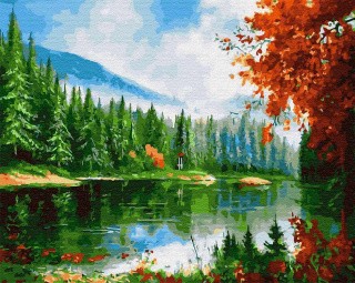 Картина по номерам «Осень в горах»