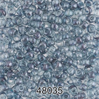 Бисер Чехия круглый 4 10/0, 2,3 мм, 500 г, цвет: 48035 серо-голубой