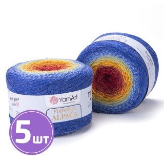 Пряжа YarnArt Flowers Alpaca (432), мультиколор, 5 шт. по 250 г Пряжа YarnArt Flowers Alpaca (432), мультиколор, 5 шт. по 250 г