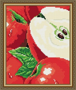 Алмазная вышивка «Яблоко» Алмазная вышивка «Яблоко»