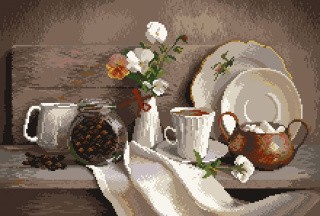 Рисунок на ткани «Кофейный аромат»