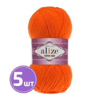 Пряжа ALIZE Cotton Gold (37), ярко-оранжевый, 5 шт. по 100 г