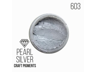 Пигмент минеральный серебристый жемчуг (Pearl Silver) 10 мл, CraftPigments