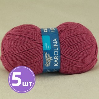 Пряжа Семеновская Karolina (60050), фуксия, 5 шт. по 100 г Пряжа Семеновская Karolina (60050), фуксия, 5 шт. по 100 г