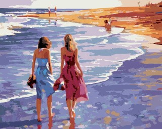 Картина по номерам «Прогулка по берегу»