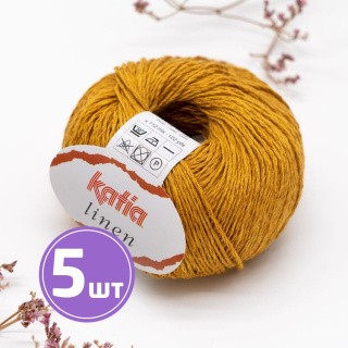 Пряжа Katia Linen (26), охра, 5 шт. по 50 г Пряжа Katia Linen (26), охра, 5 шт. по 50 г