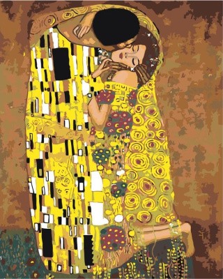 Картина по номерам «Золотой поцелуй»