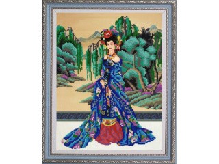 Рисунок на ткани «Красавица Востока»