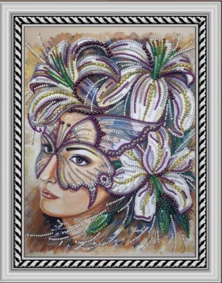 Рисунок на ткани «Лилия»