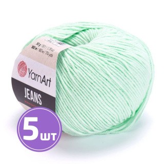 Пряжа YarnArt Jeans (79), светло-салатовый, 5 шт. по 50 г Пряжа YarnArt Jeans (79), светло-салатовый, 5 шт. по 50 г