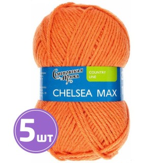 Пряжа Семеновская Chelsea MAX (670), морковный 5 шт. по 100 г Пряжа Семеновская Chelsea MAX (670), морковный 5 шт. по 100 г