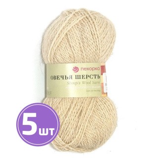 Пряжа Пехорка Овечья шерсть (166), суровый, 5 шт. по 100 г Пряжа Пехорка Овечья шерсть (166), суровый, 5 шт. по 100 г