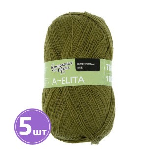 Пряжа Семеновская A-elita (10), фисташковый 5 шт. по 100 г Пряжа Семеновская A-elita (10), фисташковый 5 шт. по 100 г