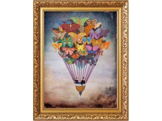Рисунок на ткани «Воздушные бабочки»