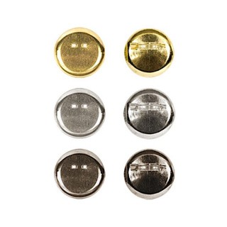 Заготовки для броши 2,4 см, 5 шт., цвет: под золото, Zlatka Заготовки для броши 2,4 см, 5 шт., цвет: под золото, Zlatka