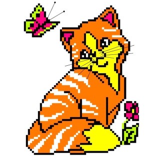 Набор для вышивания «Кошка с бабочкой» Набор для вышивания «Кошка с бабочкой»