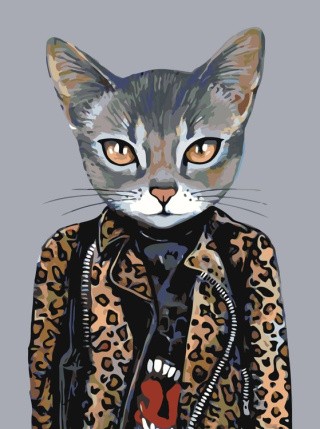 Картина по номерам «В модной куртке» Картина по номерам «В модной куртке»