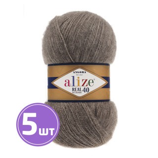 Пряжа ALIZE Angora Real 40 (Ангора реал 40) (553), кофе меланж, 5 шт. по 100 г Пряжа ALIZE Angora Real 40 (Ангора реал 40) (553), кофе меланж, 5 шт. по 100 г