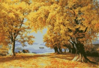 Алмазная вышивка «Золотая осень»