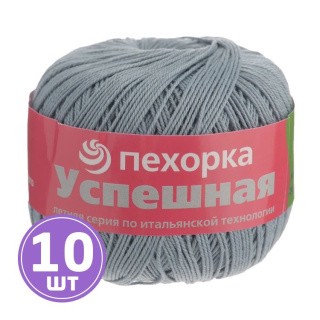 Пряжа Пехорка Успешная (174), сталь, 10 шт. по 50 г Пряжа Пехорка Успешная (174), сталь, 10 шт. по 50 г