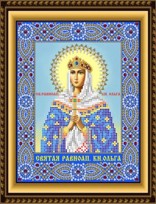 Рисунок на ткани «Святая Равноапостольная княгиня Ольга»