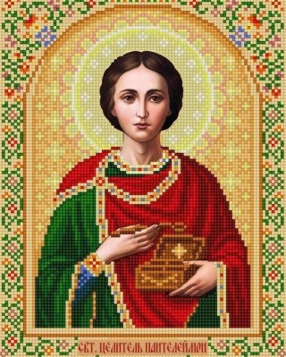 Рисунок на ткани «Святой Пантелеймон»