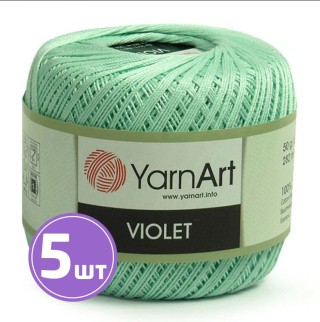 Пряжа YarnArt Violet (4939), ментол, 5 шт. по 50 г