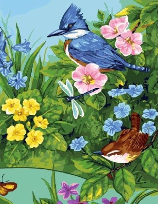 Картина по номерам «Синяя птица» Картина по номерам «Синяя птица»