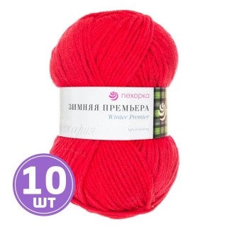 Пряжа Пехорка Зимняя премьера (006), красный, 10 шт. по 100 г Пряжа Пехорка Зимняя премьера (006), красный, 10 шт. по 100 г