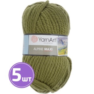 Пряжа YarnArt Alpine Maxi (670), оливковый, 5 шт. по 250 г