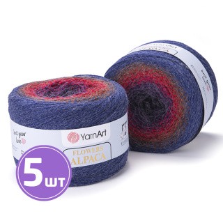 Пряжа YarnArt Flowers Alpaca (Фловерс Альпака) (439), мультиколор, 5 шт. по 250 г Пряжа YarnArt Flowers Alpaca (Фловерс Альпака) (439), мультиколор, 5 шт. по 250 г