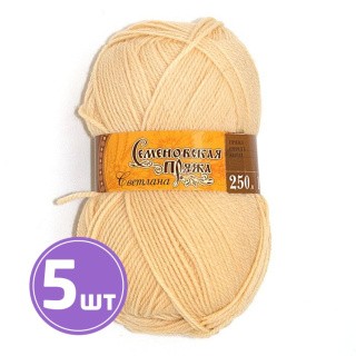 Пряжа Семеновская Svetlana W (772), шампанское 5 шт. по 100 г Пряжа Семеновская Svetlana W (772), шампанское 5 шт. по 100 г