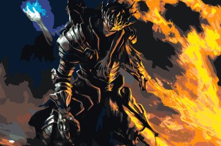 Картина по номерам «Dark Souls Дарк Соулс: Лотрик и Лориан 3»