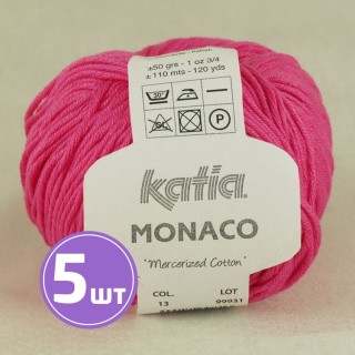 Пряжа Katia Monaco (13), флокс, 5 шт. по 50 г Пряжа Katia Monaco (13), флокс, 5 шт. по 50 г