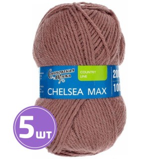 Пряжа Семеновская Chelsea MAX (621), какао 5 шт. по 100 г Пряжа Семеновская Chelsea MAX (621), какао 5 шт. по 100 г