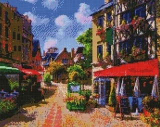 Алмазная вышивка «Уличное кафе» Алмазная вышивка «Уличное кафе»
